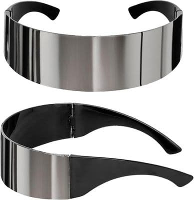 Adult 1990s Futuristic Mirror Glasses