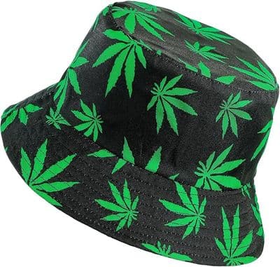 Adult 1990s Marijuana Bucket Hat