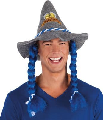 Adult Beerfest / Octoberfest Hat with Hair