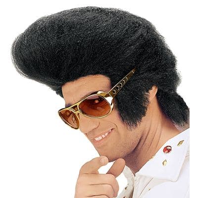 Adult Black Rock'N'Roll King Wig