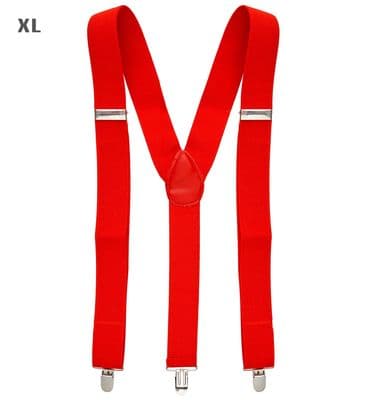 Adult Braces Suspenders  Adjustable Fancy Dress Accessory