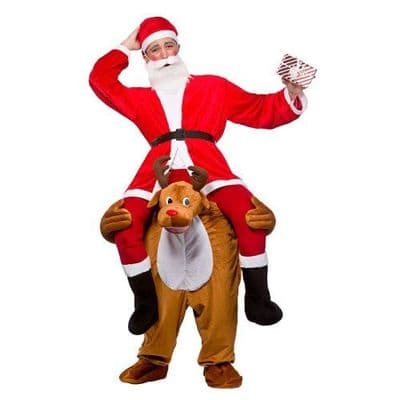 Adult Carry Me Christmas Reindeer Costume