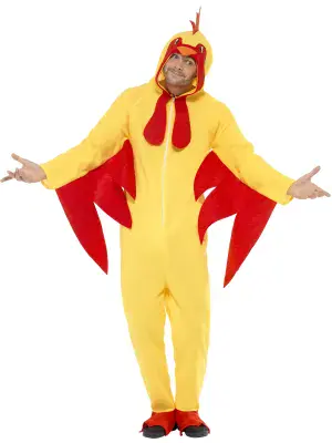 Adult Chicken Costume Unisex Funny Animal Fancy Dress Easter Party Outfit