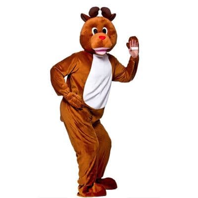 Adult Chistmas Reindeer Rudolf Mascot Costumes