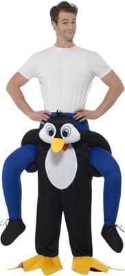 Adult Christmas Piggyback Penguin Costume
