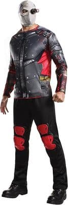 Adult Deadshot Deluxe Costume Suicide Squad Full Outfit Mask DC Comics Fancy Dress