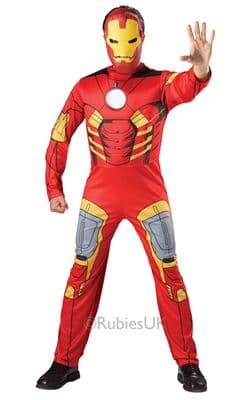 Adult Deluxe Marvel Iron Man Standard Size 38