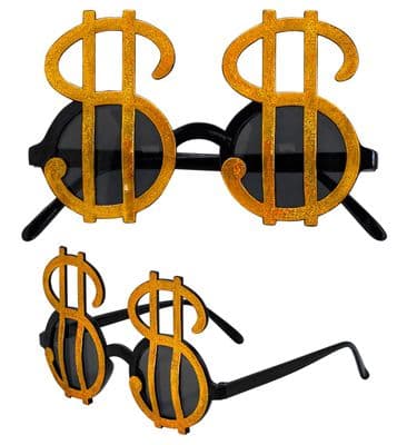Adult Dollar Sign Glasses