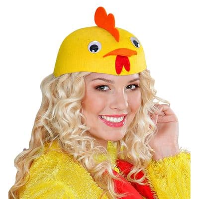 Adult Felt Chicken Cap
