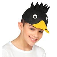 Adult Felt Crow Cap