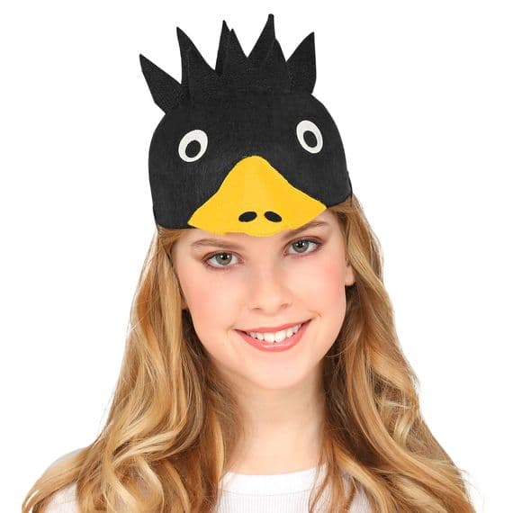 Adult Felt Crow Cap
