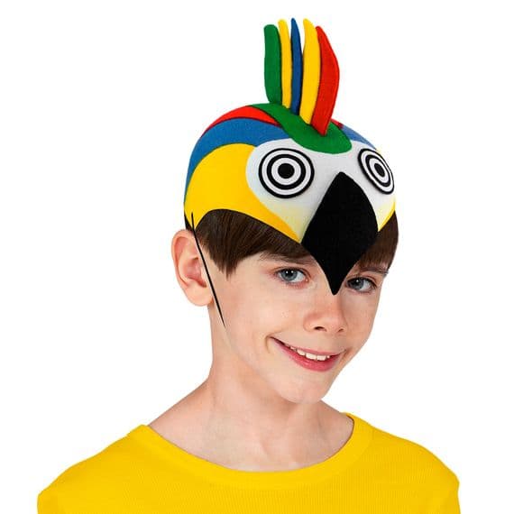 Adult Felt Parrot Cap