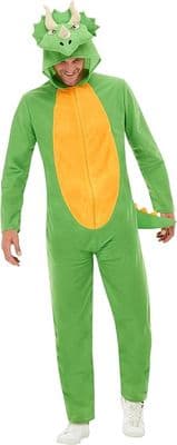 Adult Green Triceratops Dinosaur Costume
