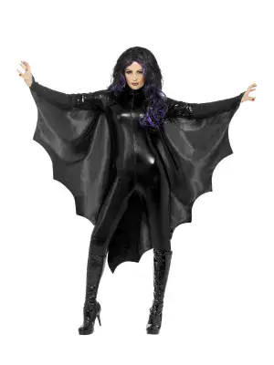 ADULT HALLOWEEN BLACK VAMPIRE BAT WINGS