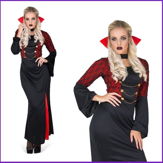 Adult Halloween Ladies Vampire Temptress Costume