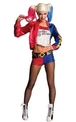 Adult Harley Quinn Suicide Squad Costume Ladies Villain Fancy Dress