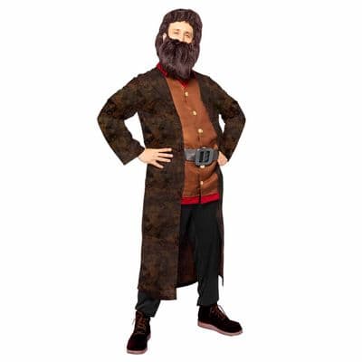 Adult Harry Potter Hagrid Costume Official Wizard Fancy Dress Outfit