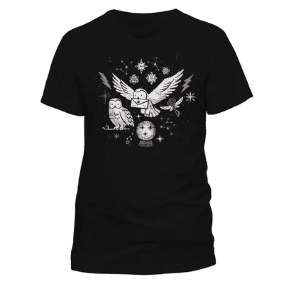 Adult Harry Potter Hedwig Magical Christmas Unisex T-Shirt