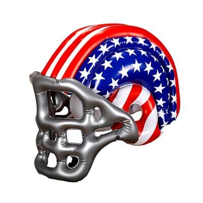 Adult Inflatable American Football Helmet Fancy Dress Sports Costume Accessory