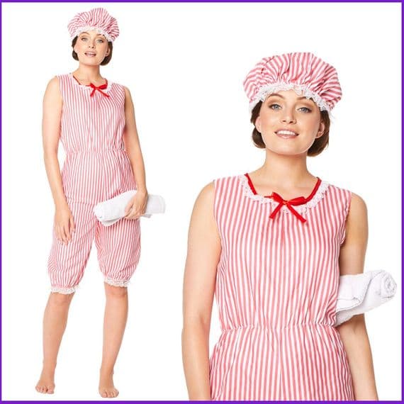 Adult Ladies 1920's Bathing Suit Costume