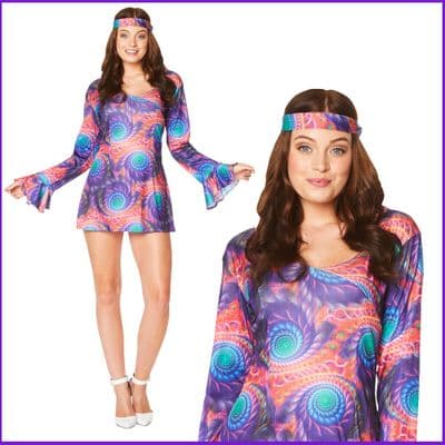 Adult Ladies 1970's Boho Chick Costume