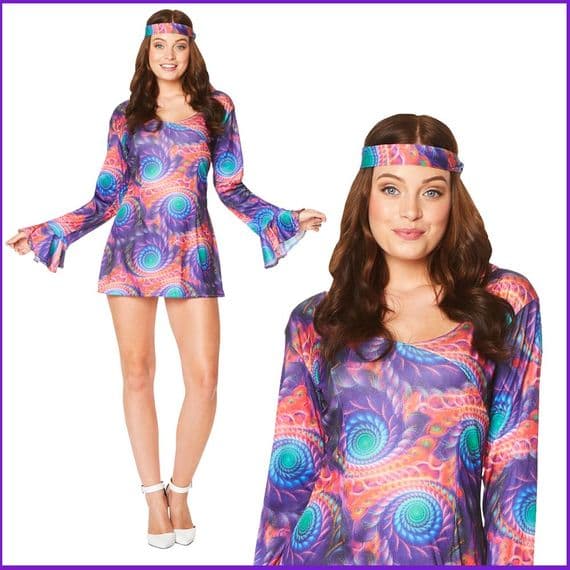 Adult Ladies 1970's Boho Chick Costume