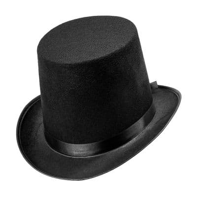 Adult Maxi Black Top Hat Fancy Dress Costume Accessory
