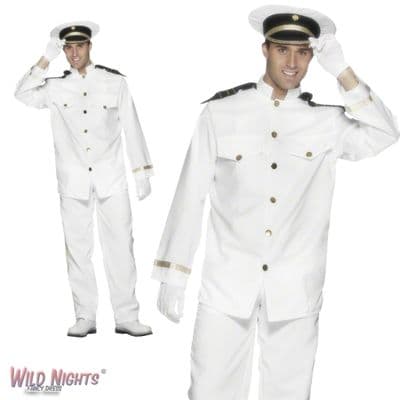 Adult Mens Captain / Officer Gentleman / Sailor Costume