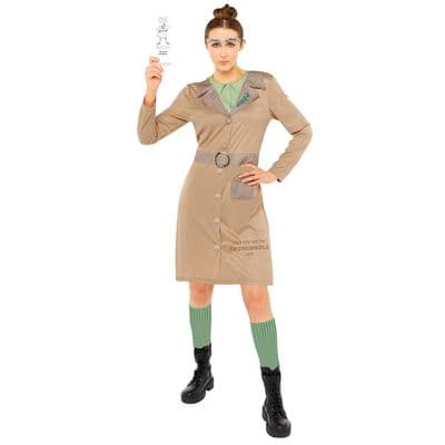 Adult Miss Trunchbull Costume Roald Dahl Matilda Fancy Dress Outfit Book Week