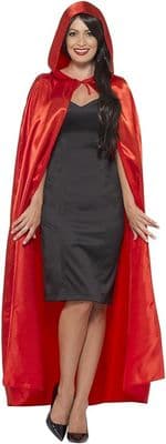 Adult Satin Hooded Cape