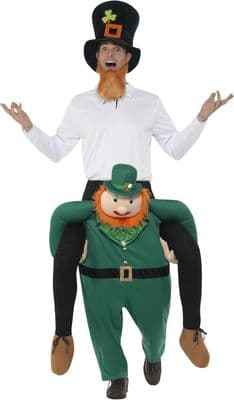 Adult St Patricks Day Piggyback Paddy's Leprechaun Costume