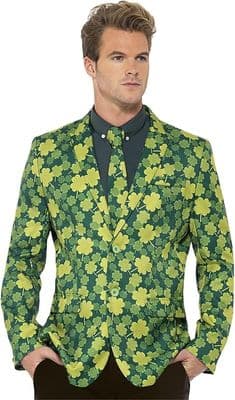 Adult St Patricks Shamrock Blazer Jacket