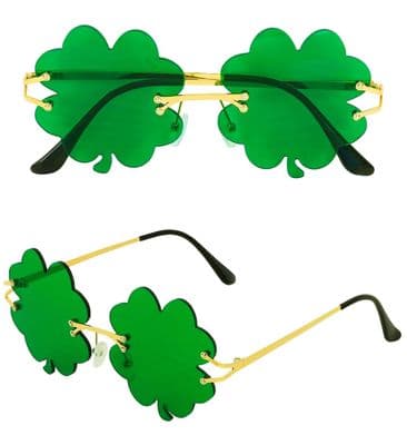 Adult St. Patricks Day Shamrock Glasses
