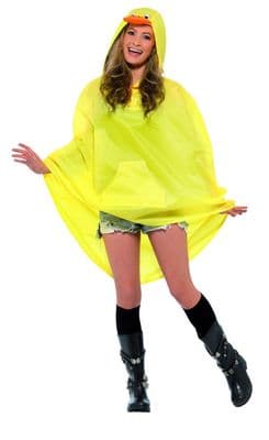 Adult Unisex Yellow Duck Festival Poncho