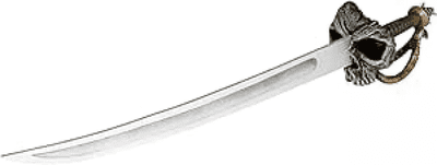 Antique Skull Face Pirate Sword