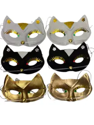 Assorted Cat Eye Masks 6 Pack