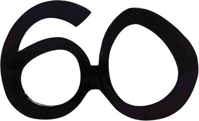 Black 60th Birthday Glasses