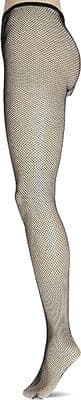 Black Fishnet Tights Plus Size Seamless Fits 5'10-6'0