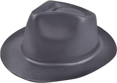 Black Foam Gangster Hat