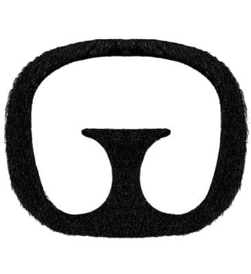 Black Goatee Beard Self Adhesive Fake Facial Hair Fancy Dress Costume Accessory