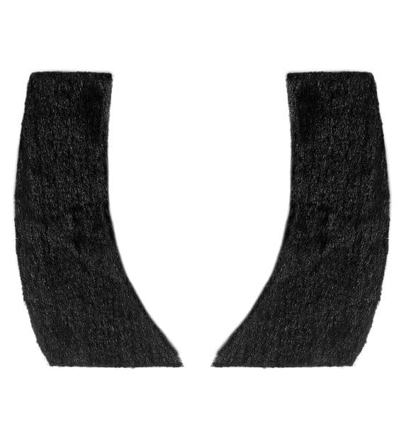 Black Jumbo Sideburns