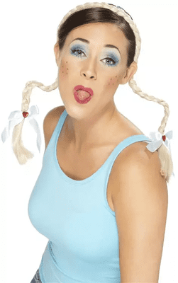 Black Krazy Platz on headband