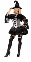Black Spiderweb Handbag Halloween Gothic Witch Fancy Dress Costume Accessory