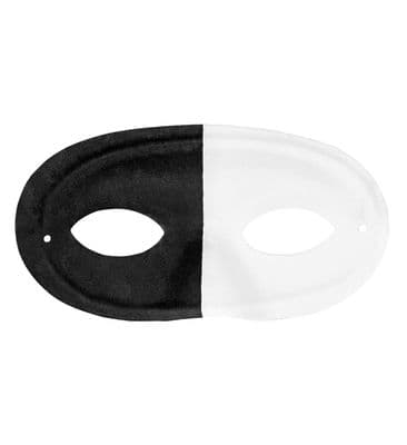 Black & White Masquerade Eye Mask