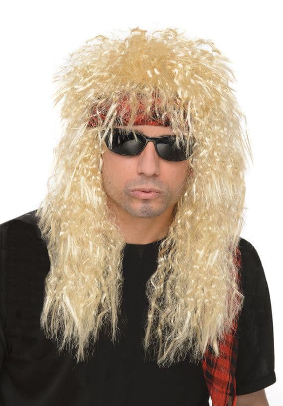 Blonde 1980s Rocker Wig