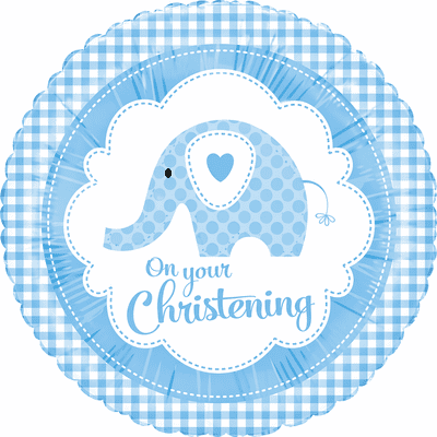 Blue Baby Elephant Christening 18