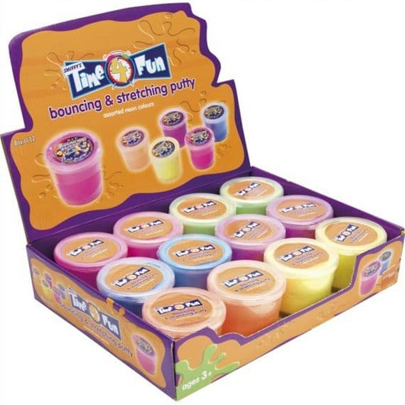 Bouncing And Stretching Putty Box of 16