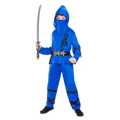 Boys Blue Ninja Costume