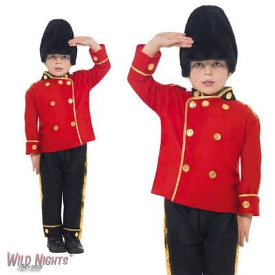 Boys Busby Guard Royal Soldier Costume