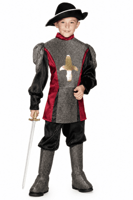 Boys Crusader Costume Medieval Knight Fancy Dress Child Age 3-5 Years